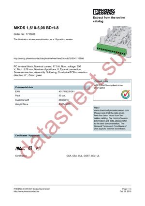 1715886 datasheet  